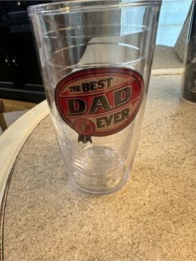 'Best Dad Ever' Tervis  Tumbler - Red Accent 16 ounce new never used